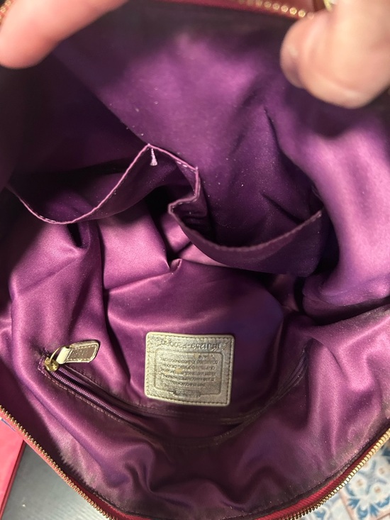 📍AS IS PROJECT! Coach Poppy Signature Large Tote Bag No Offers - Picture 13 of 16